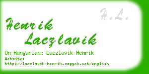 henrik laczlavik business card